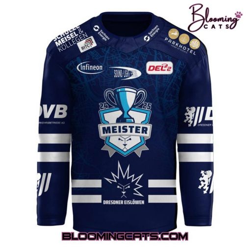 Dresdner Eislöwen DEL2-Meistertitel 2025 Hockey Jersey