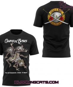 Guns N’ Roses Yokohama Music Concert Black T-shirt