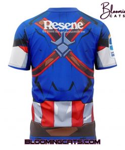 Hurricanes Rugby Union x Captain America2025 Tshirt