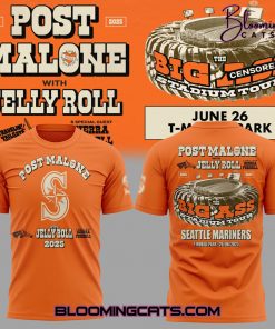Seattle Mariners x Post Malone with Jelly Roll Shirt