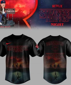 Minnesota Twins x Stranger Things Night Jersey