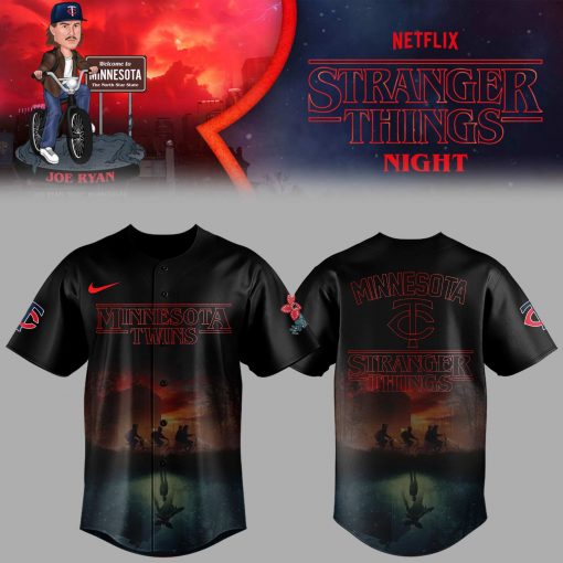 Minnesota Twins x Stranger Things Night Jersey