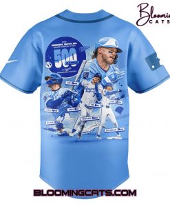Kansas City Royals Bobby Witt Jr Five Hundred Games In Baseball Jersey