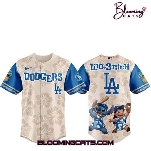 Los Angeles Dodgers x Lilo & Stitch 2025 Baseball Jersey