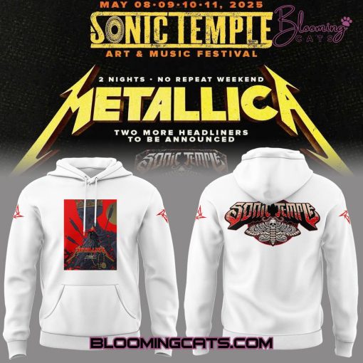 Metallica Music Concert Sonic Temple Limited Edition Hoodie