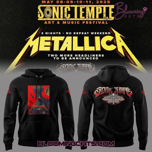 Metallica Music Concert Sonic Temple Limited Edition Hoodie