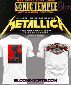 Metallica Music Concert Sonic Temple Limited Edition T-shirt
