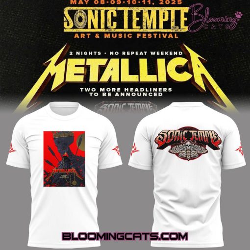 Metallica Music Concert Sonic Temple Limited Edition T-shirt