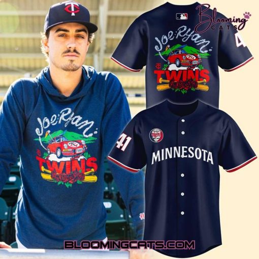 Minnesota Twins Joe Ryan x Homage x Grateful Dead Navy Jersey