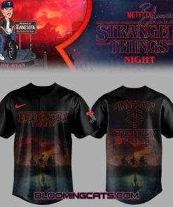 Minnesota Twins x Stranger Things Night Jersey