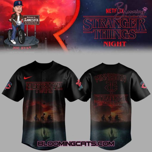 Minnesota Twins x Stranger Things Night Jersey