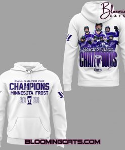 Minnesota Frost Back-2-Back Champions Walter Cup 2025 Hoodie