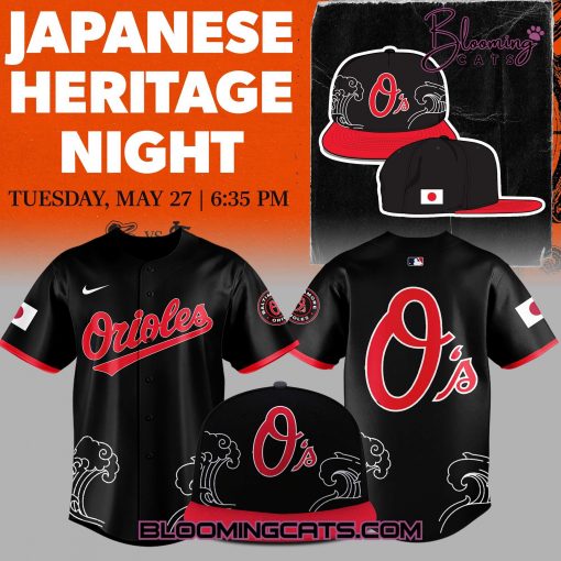 Baltimore Orioles x Japanese Heritage Night Jersey