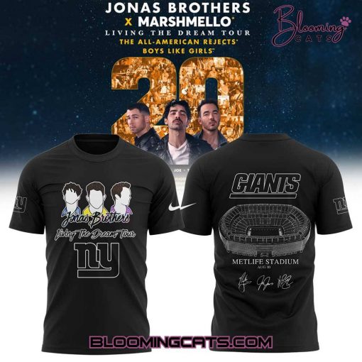 New York Giants “Jonas20: Living the Dream Tour” Shirt