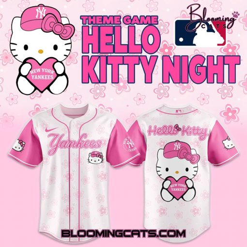 New York Yankees x Hello Kitty Night 2025 Baseball Jersey