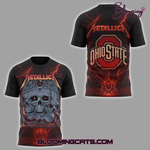 Ohio State Buckeyes x Metallica Music Concert Sonic Temple T-shirt
