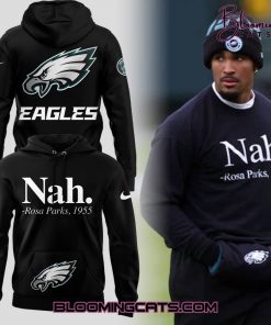 Philadelphia Eagles x Jalen Hurts “Nah. Rosa Park 1955” Black Hoodie