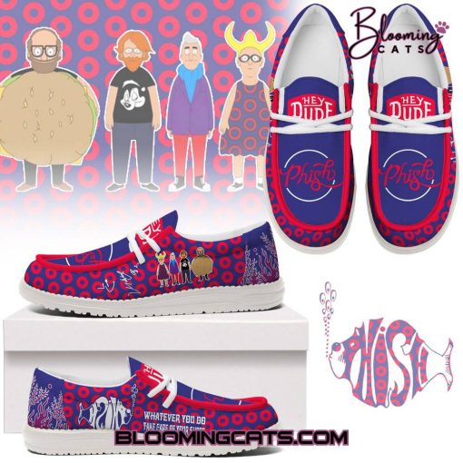 Phish “WHATEVER YOU DO TAKE CARE OF YOUR SHOES” Hey Dude Shoes