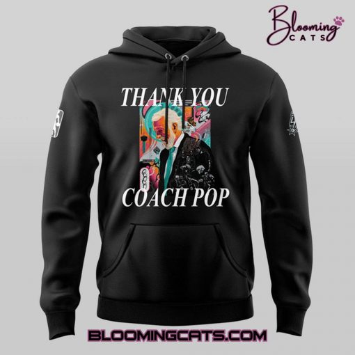 San Antonio Spurs Thank you Gregg Popovich 2025 Hoodie