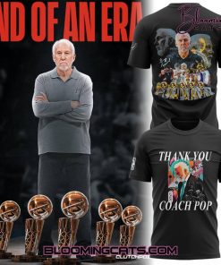 San Antonio Spurs Thank you Gregg Popovich 2025 Shirt