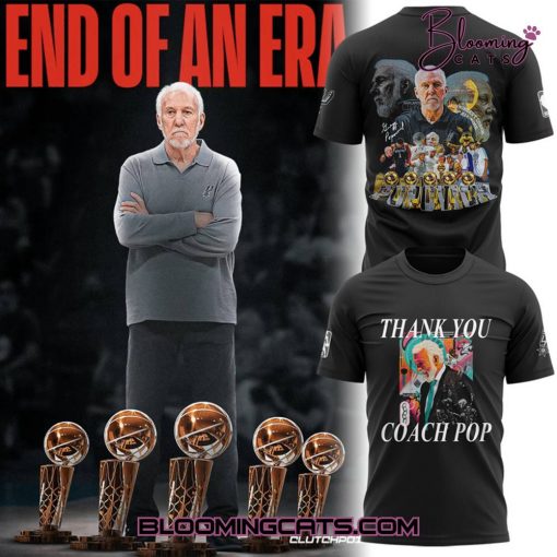 San Antonio Spurs Thank you Gregg Popovich 2025 Shirt