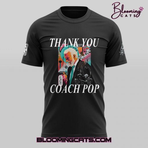 San Antonio Spurs Thank you Gregg Popovich 2025 Shirt