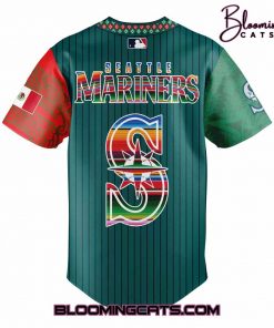 Seattle Mariners Mexican Heritage Night Striped Jersey