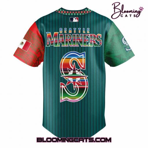 Seattle Mariners Mexican Heritage Night Striped Jersey