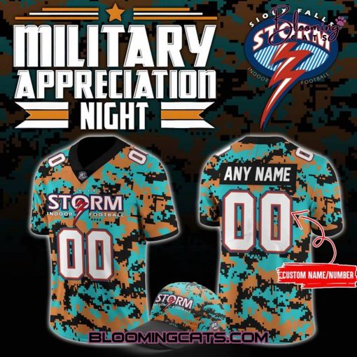 Sioux Falls Storm Military Nights Limited Edition Football Jersey
