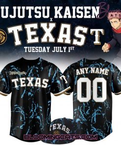Texas Rangers x 2025 Jujutsu Kaisen Night Jersey