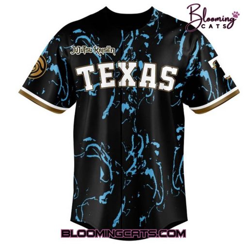 Texas Rangers x 2025 Jujutsu Kaisen Night Jersey
