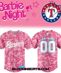 Texas Rangers x Barbie Night Game Custom Jersey