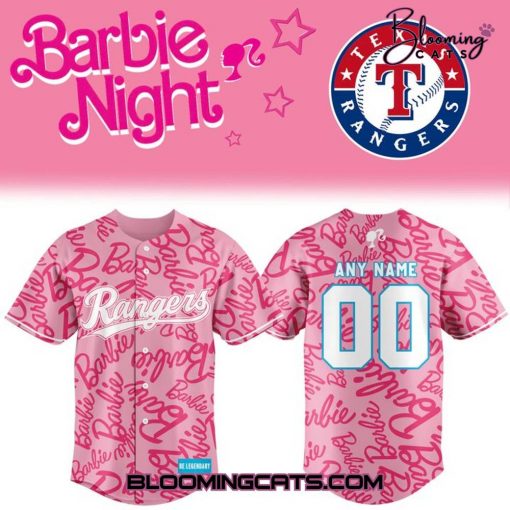 Texas Rangers x Barbie Night Game Custom Jersey