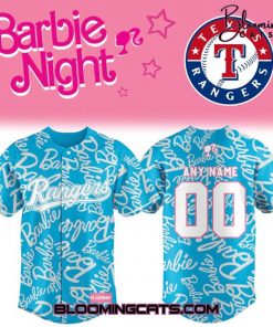 Texas Rangers x Barbie Night Game Custom Jersey