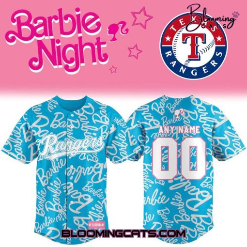 Texas Rangers x Barbie Night Game Custom Jersey