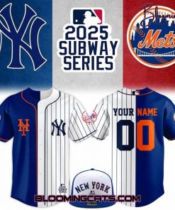 Yankees x Mets MLB 2025 Subway Series Custom Jersey