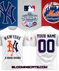 Yankees x Mets MLB 2025 Subway Series Custom T-shirt