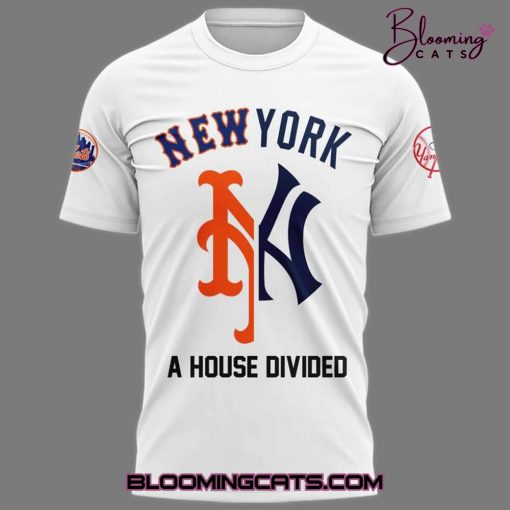Yankees x Mets MLB 2025 Subway Series Custom T-shirt