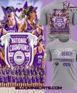 TCU Beach Volleyball Champions 2025 T-shirt