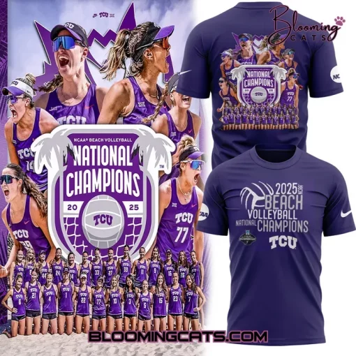 TCU Beach Volleyball Champions 2025 T-shirt