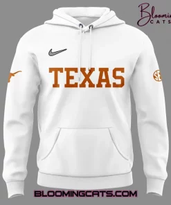 Texas Longhorns NO. 3 SEED 2025 Special Edition White Hoodie