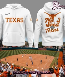 Texas Longhorns NO. 3 SEED 2025 Special Edition White Hoodie