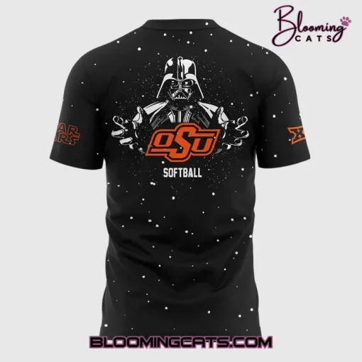 OSU Cowgirl Softball x Star Wars 2025 Special Edition Black T-Shirt