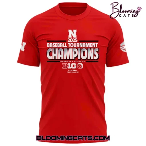 Nebraska Cornhuskers x Big Ten Baseball Conference Tournament Champions T-shirt