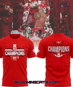 Nebraska Cornhuskers x Big Ten Baseball Conference Tournament Champions T-shirt