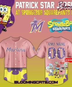 Miami Marlins x SpongeBob SquarePants Day 2025 Jersey