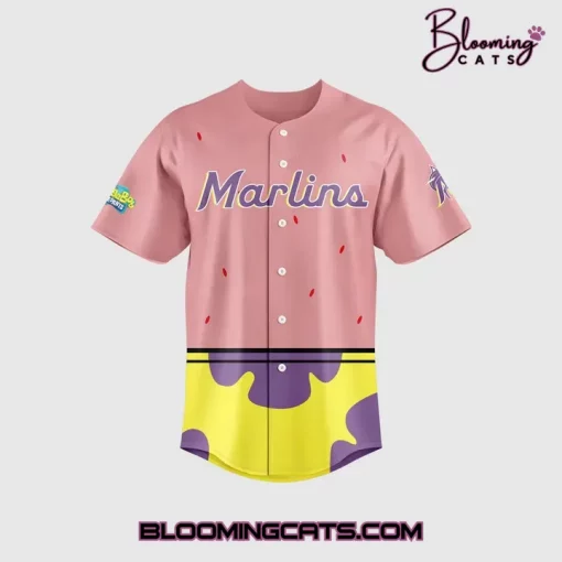 Miami Marlins x SpongeBob SquarePants Day 2025 Jersey