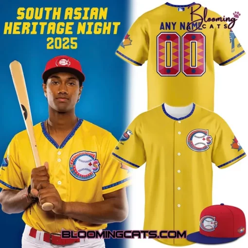 Vancouver Canadians x SOUTH ASIAN HERITAGE NIGHT Baseball Jersey