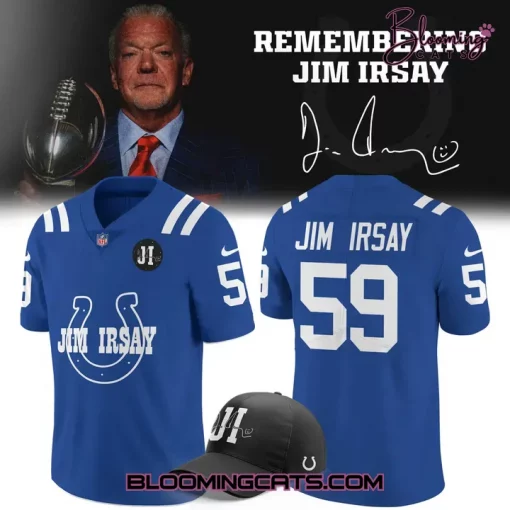 Indianapolis Colts x Jim Irsay Blue Heart Football Jersey