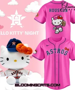 Houston Astros Hello Kitty Night Special Edition Pink Jersey
